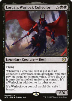 Lorcan, Collezionista di Warlock