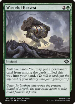 Wasteful Harvest