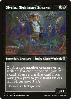 Sivriss, Nightmare Speaker