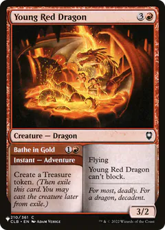 Young Red Dragon // Bathe in Gold