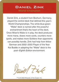 Daniel Zink Bio