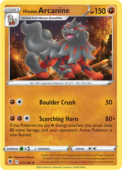 Arcanine di Hisui