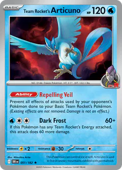 Articuno del Team Rocket