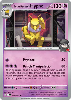 Hypno del Team Rocket