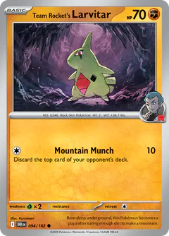 Larvitar del Team Rocket