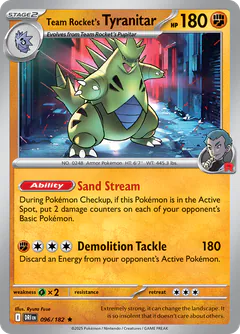 Tyranitar del Team Rocket