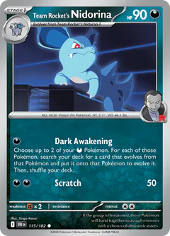 Nidorina del Team Rocket